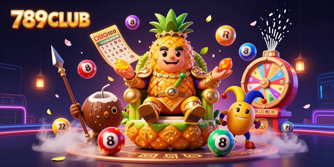 Experience thrilling gameplay and vibrant energy at 789CLUB with a 3D illustration of a lively casino scene.